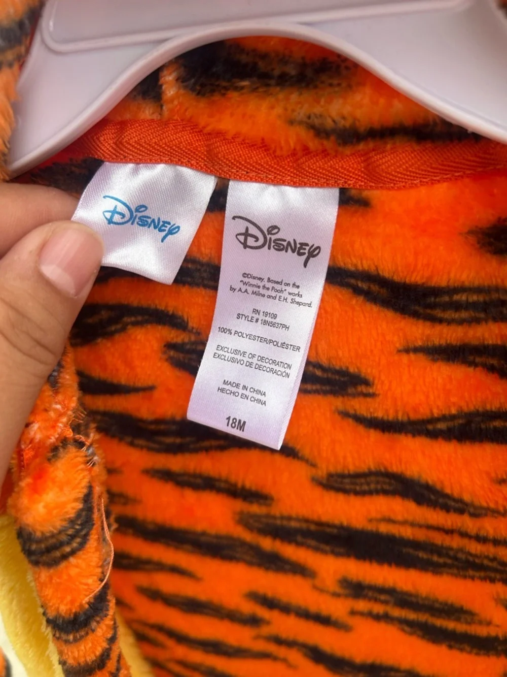Disney Orange and Yellow Tiger Hooded One-Piece